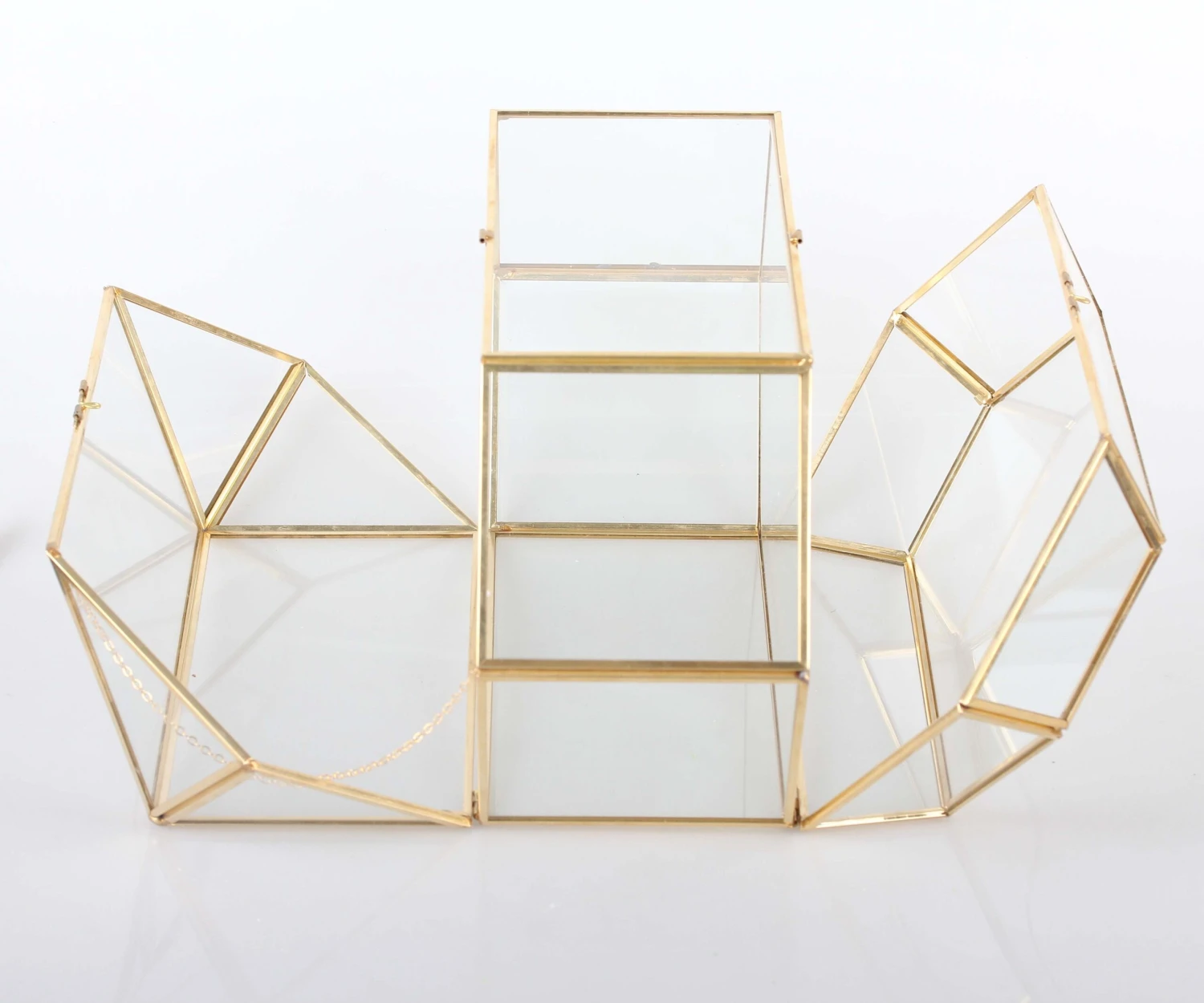 Handmade Large Geometric Glass Wedding Card Box Gift Card Box Keepsake Recipe Reception Envelope 18 Handmade Large Geometric Glass Wedding Card Box Gift Card Box Keepsake Recipe Reception Envelope - Image 16