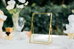 NCYP 5" X 7" Tabletop Gold Brass Rectangle Glass Artwork Photo Picture Display Frame -Ncyp Garden Store 20190315010 1