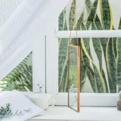 Hanging 4x9 Inches Pink Long Herbarium Pure Copper Glass Frame For Pressed Flowers Dried Flowers 15 Hanging 4x9 Inches Pink Long Herbarium Pure Copper Glass Frame For Pressed Flowers Dried Flowers -Ncyp Garden Store 20190905011 6