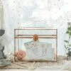 Pure Copper Medium Geometric Glass Card Box Terrarium Foot Latch Rose Gold Handmade Rectangular 1 Pure Copper Medium Geometric Glass Card Box Terrarium Foot Latch Rose Gold Handmade Rectangular -Ncyp Garden Store 20190905013 5
