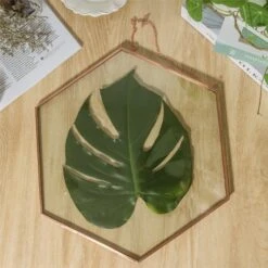 Hanging Hexagon Herbarium Copper Glass Frame For Pressed Flowers Dried Flowers Floating Frame -Ncyp Garden Store 20200409017 6