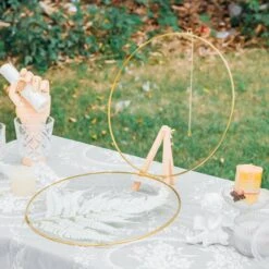 NCYP Wall Hanging Round 8" 10" 12" Herbarium Brass Glass Frame For Pressed Flowers, Poster, Double Glass, Floating Frame 39 NCYP Wall Hanging Round 8" 10" 12" Herbarium Brass Glass Frame For Pressed Flowers, Poster, Double Glass, Floating Frame -Ncyp Garden Store 20210522004 3