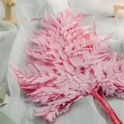 Preserved Pressed Flower Davallia Mariesii, Squirrel's Foot Fern Leaf , Multiple Color, 5 Pcs, 12inches Long, 8inches Width, DIY Material -Ncyp Garden Store 20210820002 1