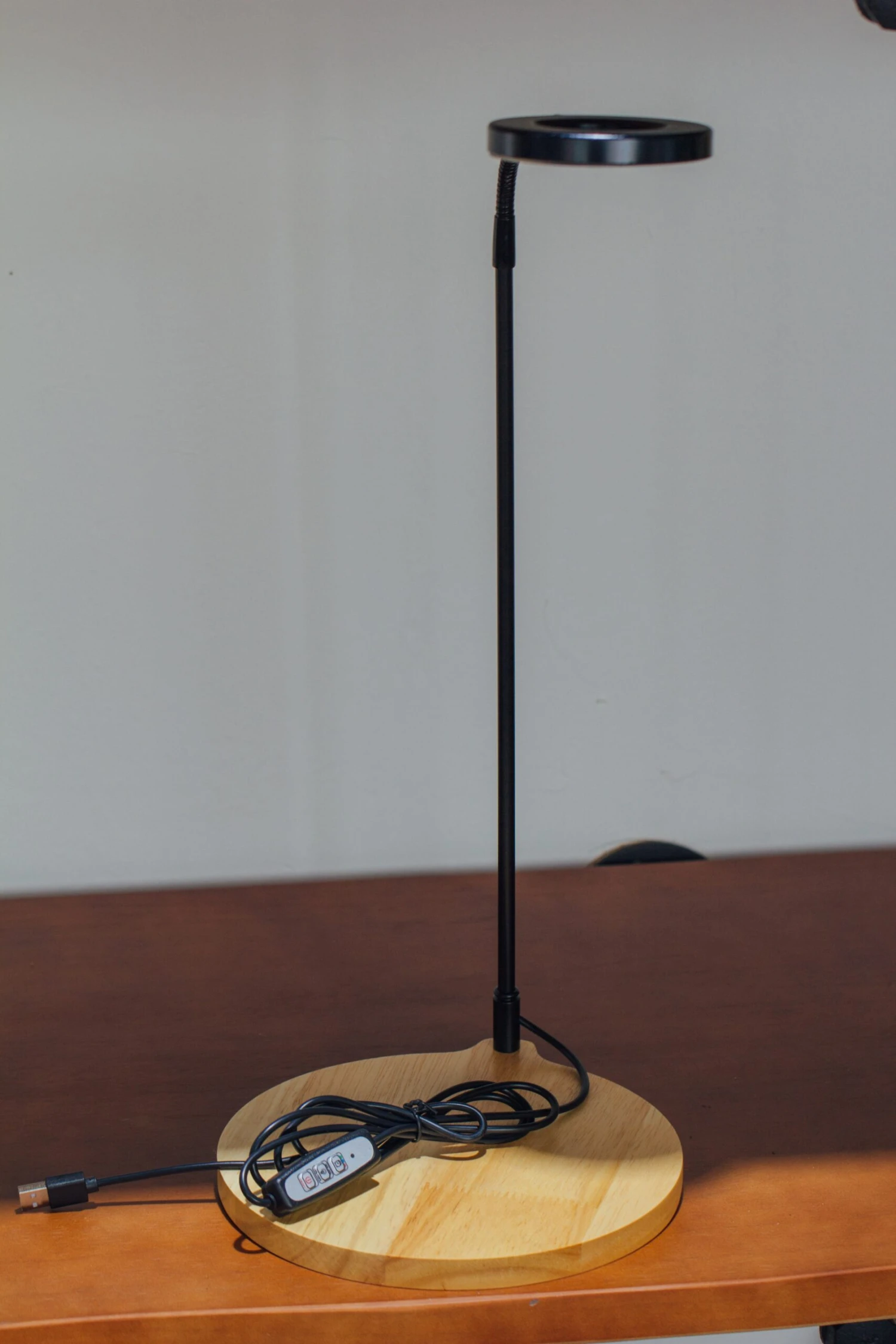 NCYP Customizable Tabletop Natural Wood Round Board LED Grow Display Light Indoor 10W For Terrarium Succulent Fern Bonsai Moss -35cm 12 NCYP Customizable Tabletop Natural Wood Round Board LED Grow Display Light Indoor 10W For Terrarium Succulent Fern Bonsai Moss -35cm - Image 10