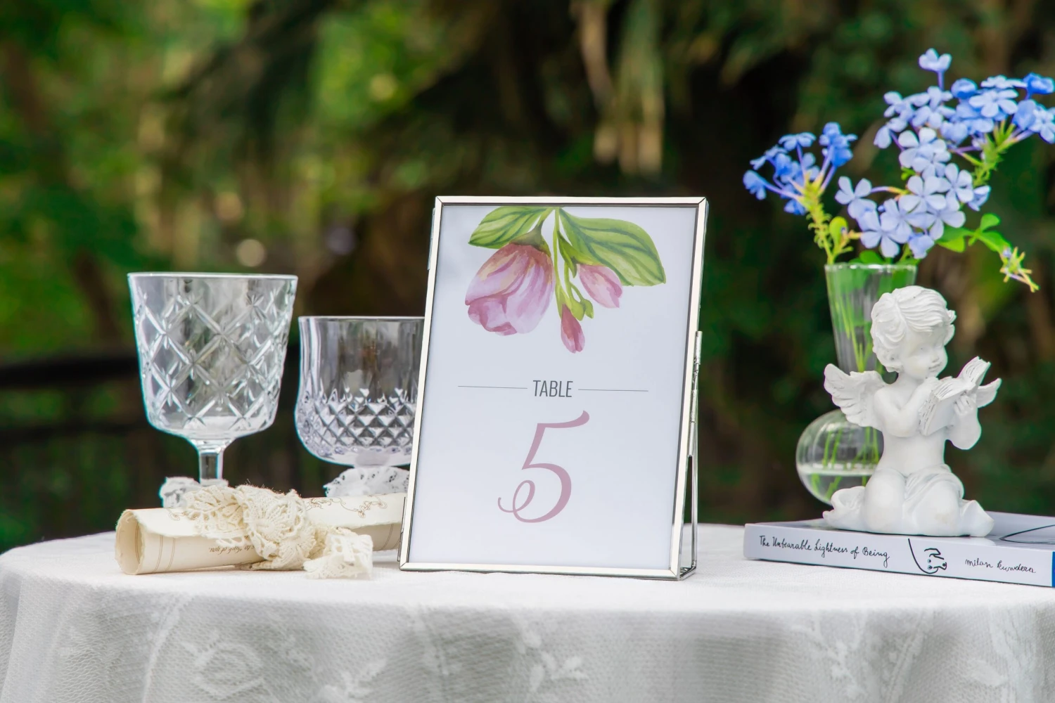 Silver Brass Tabletop Vintage Frame Geometric Ornament Plant Specimen Clip Modern Decor Card Holder 5X7" Reception 18 Silver Brass Tabletop Vintage Frame Geometric Ornament Plant Specimen Clip Modern Decor Card Holder 5X7" Reception - Image 16