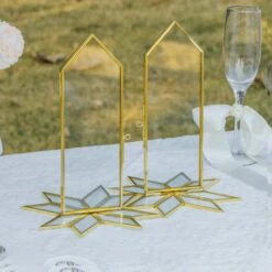 Geometric Gardenia Garden Gold Glass And Brass Wedding Table Number Holder, Pressed Flower Frame 37 Geometric Gardenia Garden Gold Glass And Brass Wedding Table Number Holder, Pressed Flower Frame -Ncyp Garden Store 290A0385