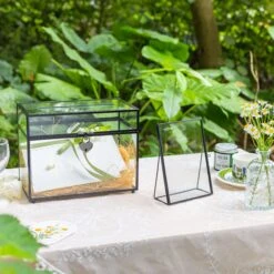 Modern Black Table Number Holder, 5X7'' Photo Picture Frame, For Outdoor Garden Wedding, Bridal Shower -Ncyp Garden Store 290A3042