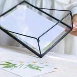 Modern Black Table Number Holder, 5X7'' Photo Picture Frame, For Outdoor Garden Wedding, Bridal Shower -Ncyp Garden Store 290A3093