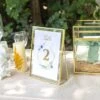 Gold Table Number Holder, 6''x8'' Wedding Photo Picture Frame, For Outdoor Garden Wedding, Bridal Shower -Ncyp Garden Store 290A3260 9b2d3da1 ba73 4c0c 94be b7ecb4ece146
