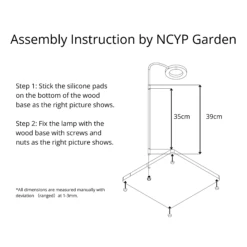 NCYP Tabletop Board USB LED Succulents Grow Light Display Indoor Terrarium For Succulents Moss -Ncyp Garden Store 35cm