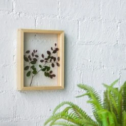 NCYP Handmade Personalized Tabletop Wall Hanging Natural Wood Glass Floating Frame For Photo -Ncyp Garden Store 8233