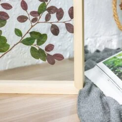 NCYP Handmade Personalized Tabletop Wall Hanging Natural Wood Glass Floating Frame For Photo -Ncyp Garden Store 8246