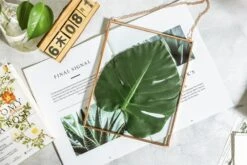 Handmade Large Wall Hanging Pure Copper Glass Artwork Certificate Photo Display Floating Frame 15 Handmade Large Wall Hanging Pure Copper Glass Artwork Certificate Photo Display Floating Frame -Ncyp Garden Store 8879