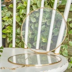 NCYP Wall Hanging Round 8" 10" 12" Herbarium Brass Glass Frame For Pressed Flowers, Poster, Double Glass, Floating Frame 30 NCYP Wall Hanging Round 8" 10" 12" Herbarium Brass Glass Frame For Pressed Flowers, Poster, Double Glass, Floating Frame -Ncyp Garden Store DSC02356