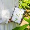 Modern Black Table Number Holder, 5X7'' Photo Picture Frame, For Outdoor Garden Wedding, Bridal Shower 1 Modern Black Table Number Holder, 5X7'' Photo Picture Frame, For Outdoor Garden Wedding, Bridal Shower -Ncyp Garden Store G01A1628