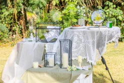 Tall Handmade Black Glass Candle Holder, Square, 9.8" Tall 36 Tall Handmade Black Glass Candle Holder, Square, 9.8" Tall -Ncyp Garden Store G01A3064 4