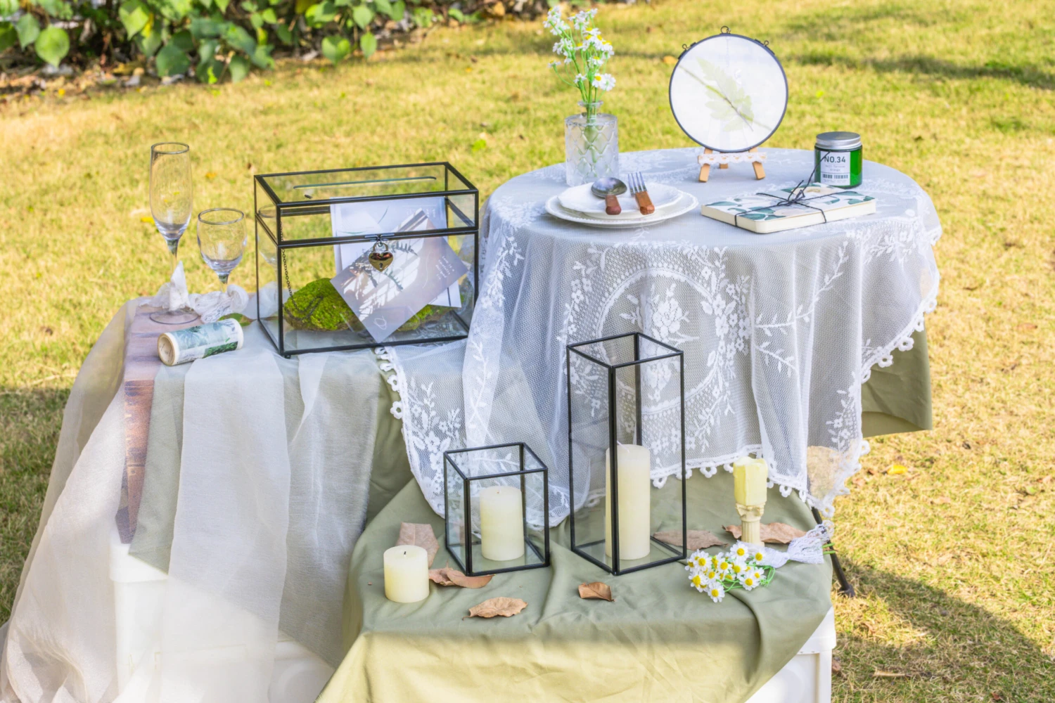 Tall Handmade Black Glass Candle Holder, Square, 9.8" Tall 16 Tall Handmade Black Glass Candle Holder, Square, 9.8" Tall - Image 15