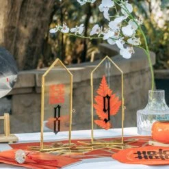 Geometric Gardenia Garden Gold Glass And Brass Wedding Table Number Holder, Pressed Flower Frame 26 Geometric Gardenia Garden Gold Glass And Brass Wedding Table Number Holder, Pressed Flower Frame -Ncyp Garden Store G01A4673