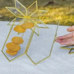 Geometric Gardenia Garden Gold Glass And Brass Wedding Table Number Holder, Pressed Flower Frame 40 Geometric Gardenia Garden Gold Glass And Brass Wedding Table Number Holder, Pressed Flower Frame -Ncyp Garden Store G01A4777
