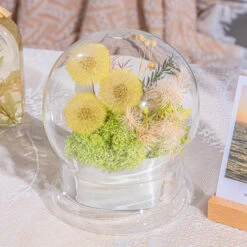 Yellow Presered Dandelion Set 3 Pcs Dried Flowers, DIY Material For Bouquet -Ncyp Garden Store G01A6107