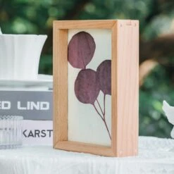 NCYP Handmade Personalized Tabletop Wall Hanging Natural Wood Glass Floating Frame For Photo -Ncyp Garden Store IMG 4555