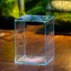 Watertight Glass Terrarium With LED Grow Light, Acrylic Lid For Carnivorous Plants-20x20x20cm / 7.8x7.8x7.8''