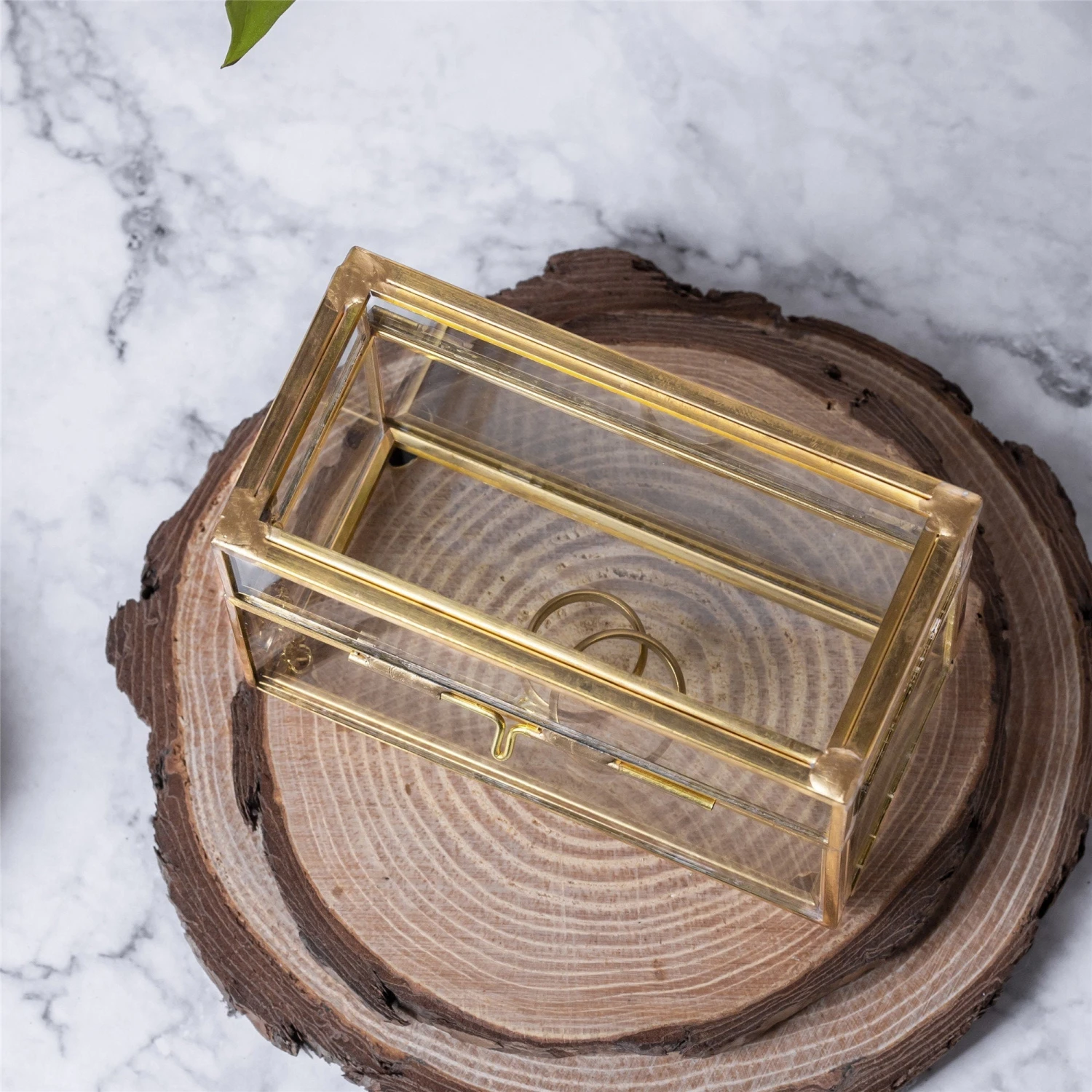 NCYP Handmade Gold Ring Box With Latch, Vintage, For Wedding, Engagement, Proposal, Jewellry Box Organizer, Custom Made 4 NCYP Handmade Gold Ring Box With Latch, Vintage, For Wedding, Engagement, Proposal, Jewellry Box Organizer, Custom Made - Image 2