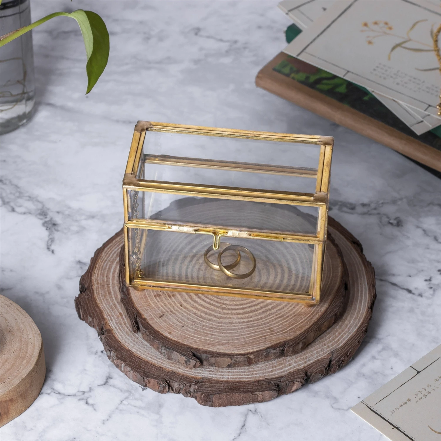 NCYP Handmade Gold Ring Box With Latch, Vintage, For Wedding, Engagement, Proposal, Jewellry Box Organizer, Custom Made 7 NCYP Handmade Gold Ring Box With Latch, Vintage, For Wedding, Engagement, Proposal, Jewellry Box Organizer, Custom Made - Image 5