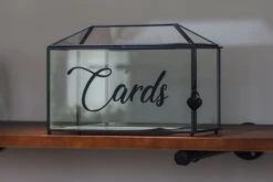 Back Standard/Large Geometric Glass Card Box Terrarium With Slot, Heart Lock, Foot, Handmade Brass For Wedding Receiption Wishwell Keepsake -Ncyp Garden Store il fullxfull.3754724834 sxnn