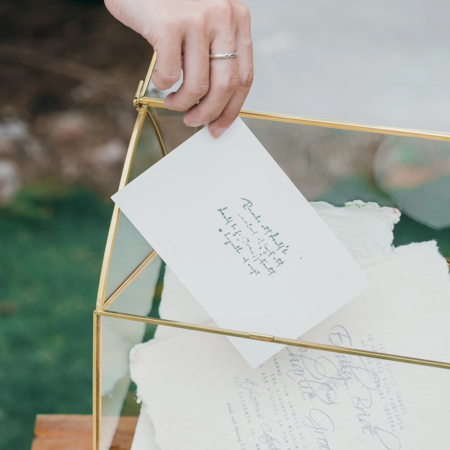 House Shape Arched Top Vintage Glass Card Box Terrarium, Handmade Brass For Wedding Receiption Wishwell Keepsake 7 House Shape Arched Top Vintage Glass Card Box Terrarium, Handmade Brass For Wedding Receiption Wishwell Keepsake - Image 5
