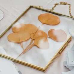 Hanging Rectangle Multiple Size Herbarium Brass Double Glass Frame For Pressed Flowers, Dried Flowers, Poster, Floating Frame -Ncyp Garden Store il fullxfull.3955097497 cih5