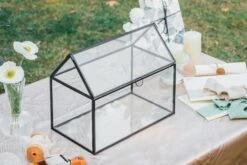 Geometric Glass Card Box Terrarium, Black, Handmade, House Shape,for Wedding Receiption, Wishwell, Keepsake Centerpiece 20 Geometric Glass Card Box Terrarium, Black, Handmade, House Shape,for Wedding Receiption, Wishwell, Keepsake Centerpiece -Ncyp Garden Store il fullxfull.4527308652 bpx8