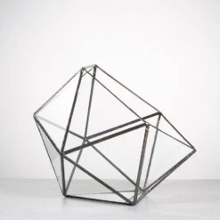 Handmade Bowl Shape Geometric Glass Terrarium Pot For Plants Succulent Moss Miniature Airplants -Ncyp Garden Store product image 381129985