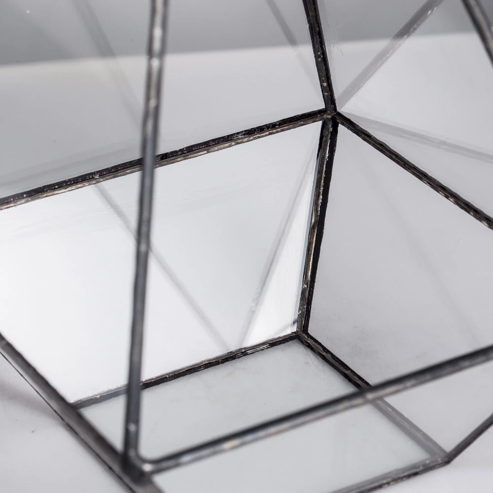 Handmade Glass Geometric Terrarium Indoor Outdoor Planter Landscape Wall Pyramid For Succulents 11 Handmade Glass Geometric Terrarium Indoor Outdoor Planter Landscape Wall Pyramid For Succulents - Image 9