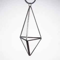 Handmade Hanging Mini Triangular Glass Geometric Terrarium For Fern Moss Succulent Airplants -Ncyp Garden Store product image 386603756