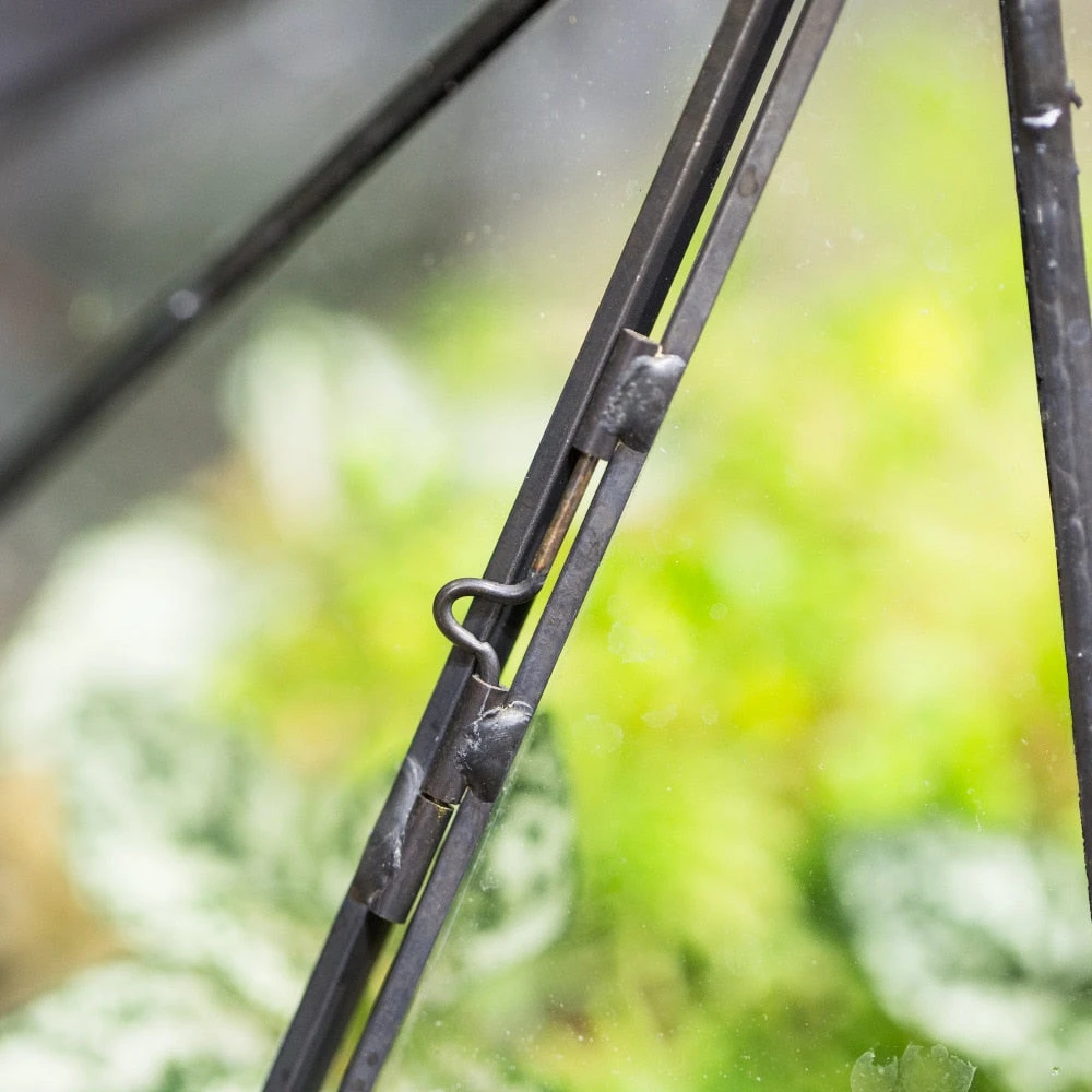 Handmade Diamond Black Glass Geometric Terrarium With Door For Succulents Moss Airplants 7 Handmade Diamond Black Glass Geometric Terrarium With Door For Succulents Moss Airplants - Image 5