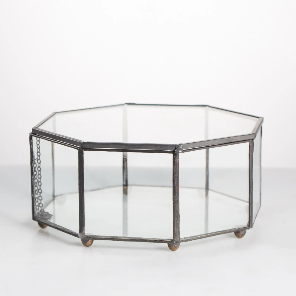 Handmade Regular Octagon Glass Geometric Terrarium For Succulent Decoration 11 Handmade Regular Octagon Glass Geometric Terrarium For Succulent Decoration - Image 9