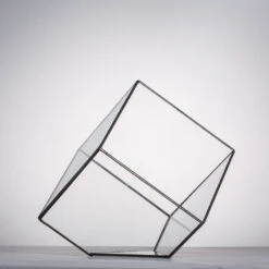 Handmade Cube Black Glass Geometric Terrarium Container For Moss Fen Succulents 18 Handmade Cube Black Glass Geometric Terrarium Container For Moss Fen Succulents -Ncyp Garden Store product image 462966535