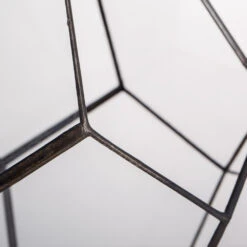 Handmade Black Hanging Teardrop Shape Glass Geometric Terrarium For Succulents Cacti -Ncyp Garden Store product image 480627814