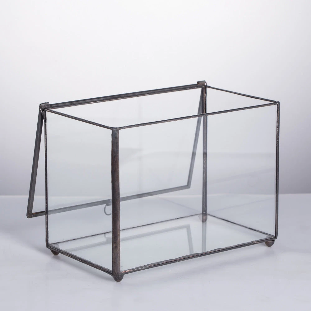 Handmade Rectangle Clear Glass Geometric Terrarium Box For Succulents Fern Moss Plant Flower 3 Handmade Rectangle Clear Glass Geometric Terrarium Box For Succulents Fern Moss Plant Flower