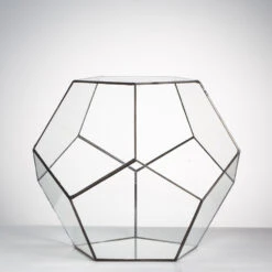 Handmade Extra Large Large Pentagon Glass Geometric Terrarium For Succulents Fern Moss Airplants -Ncyp Garden Store product image 534652746
