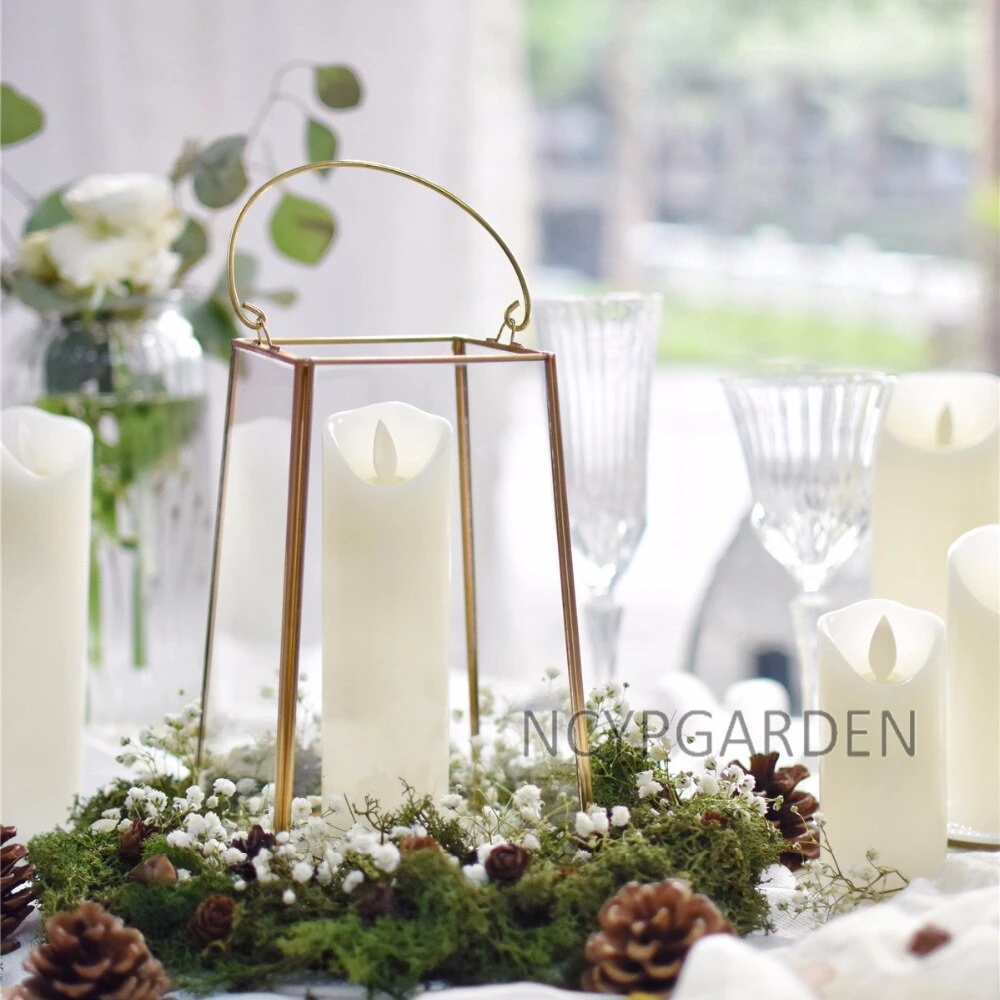 Handmade Copper Gold Echelon Geometric Glass Terrarium Holder Lantern Hanging Wall For Wedding 13 Handmade Copper Gold Echelon Geometric Glass Terrarium Holder Lantern Hanging Wall For Wedding - Image 11