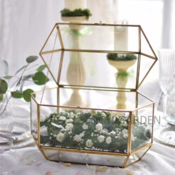 Handmade Large Geometric Glass Wedding Card Box Gift Card Box Keepsake Recipe Reception Envelope 27 Handmade Large Geometric Glass Wedding Card Box Gift Card Box Keepsake Recipe Reception Envelope -Ncyp Garden Store product image 616006242