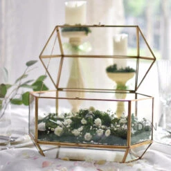Handmade Large Geometric Glass Wedding Card Box Gift Card Box Keepsake Recipe Reception Envelope 26 Handmade Large Geometric Glass Wedding Card Box Gift Card Box Keepsake Recipe Reception Envelope -Ncyp Garden Store product image 616006244