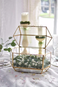 Handmade Large Geometric Glass Wedding Card Box Gift Card Box Keepsake Recipe Reception Envelope 30 Handmade Large Geometric Glass Wedding Card Box Gift Card Box Keepsake Recipe Reception Envelope -Ncyp Garden Store product image 616006274