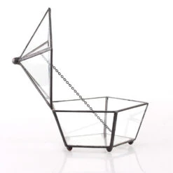 Handmade Tabletop Artistic Glass Jewelry Box Geometric Terrarium For Weddiing Home Office Decor -Ncyp Garden Store product image 988998666