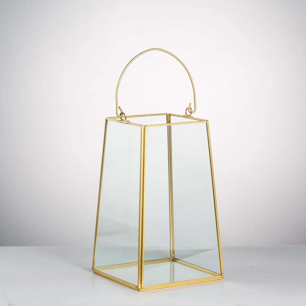 Handmade Copper Gold Echelon Geometric Glass Terrarium Holder Lantern Hanging Wall For Wedding 3 Handmade Copper Gold Echelon Geometric Glass Terrarium Holder Lantern Hanging Wall For Wedding