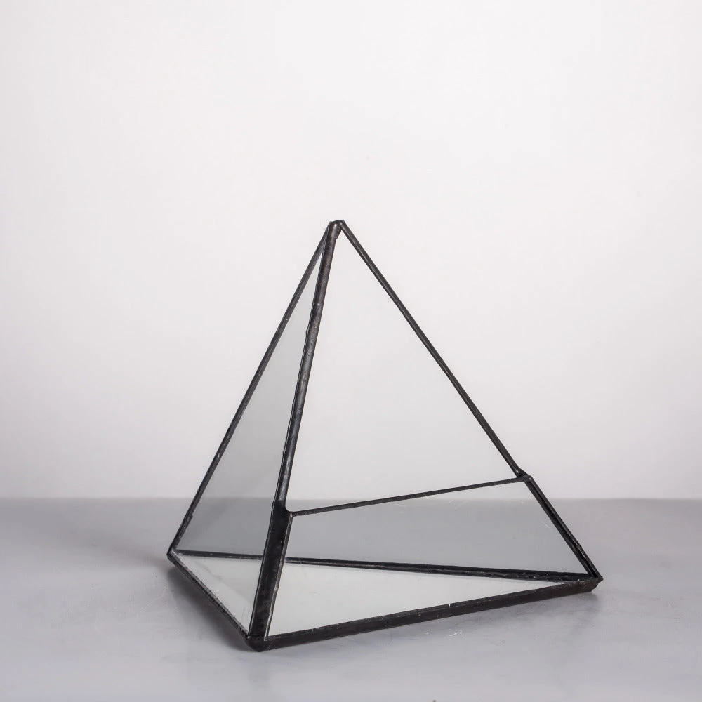 Handmade Small Pyramid Glass Geometric Terrarium For Ring Box Moss Cacti 13 Handmade Small Pyramid Glass Geometric Terrarium For Ring Box Moss Cacti - Image 11